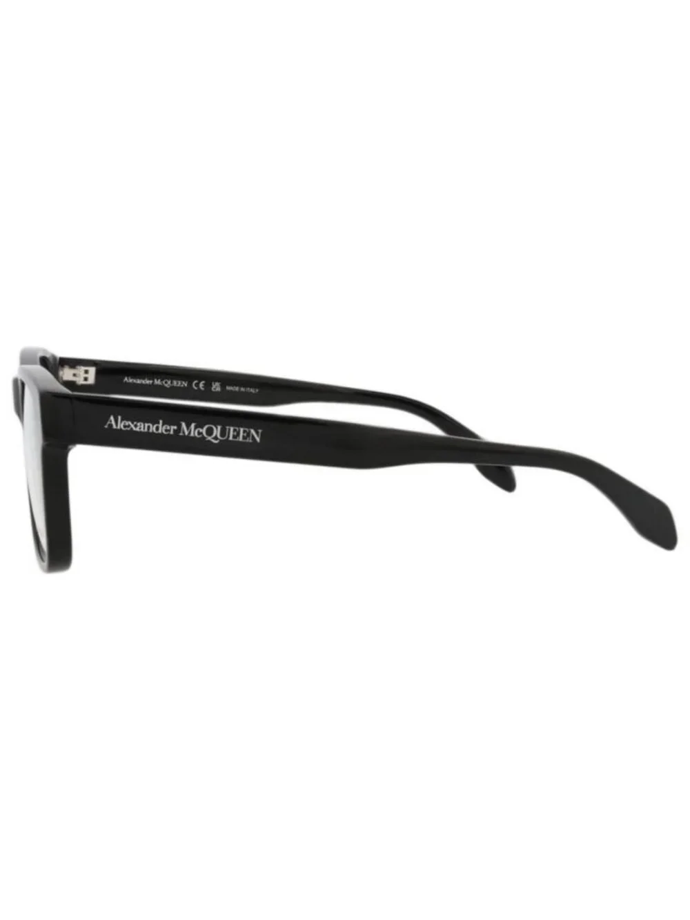 New Alexander McQueen Mens Square/Rectangle Black Black Transparent Fashion Desi